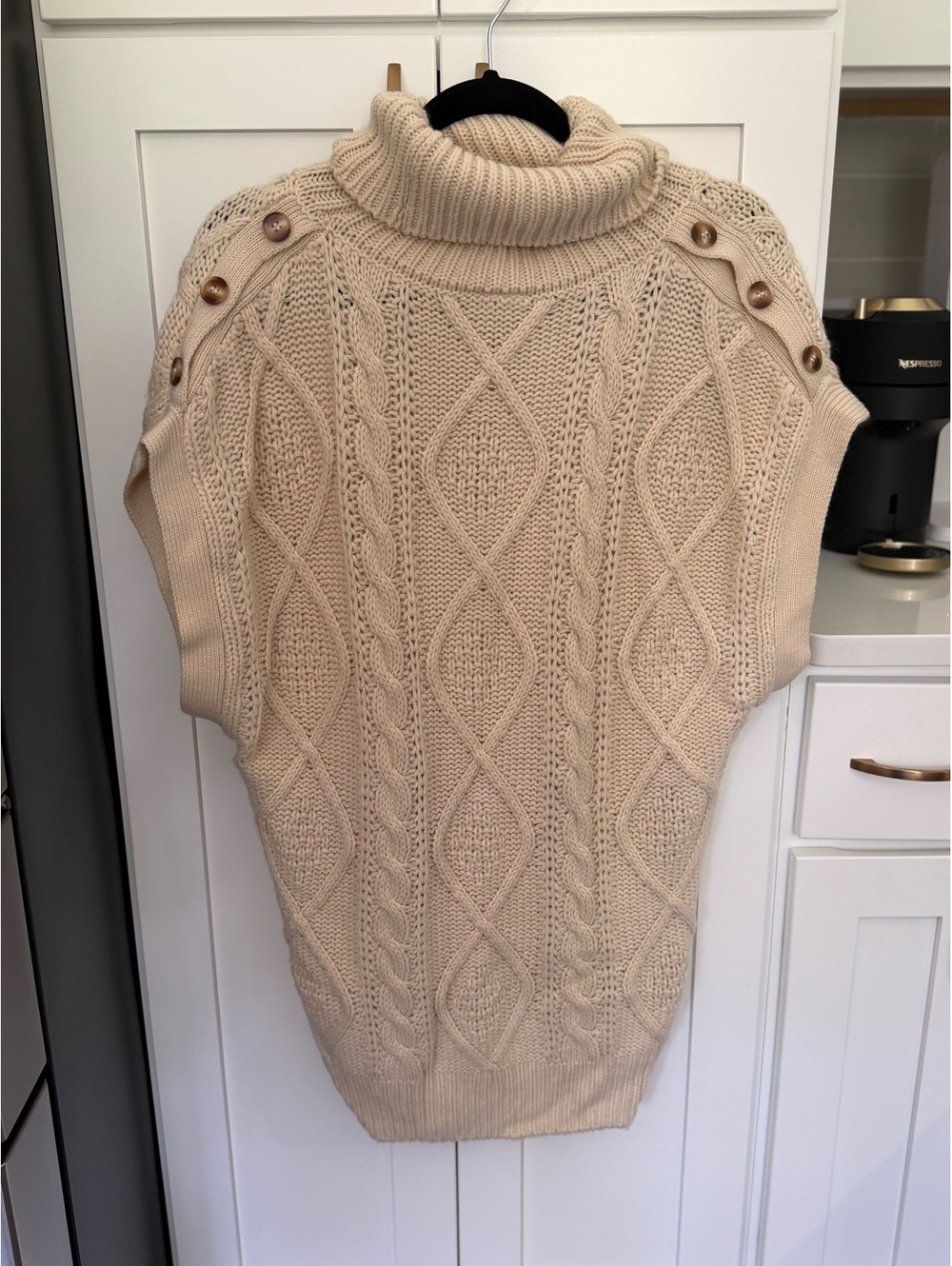 Ichi cable-knit sweater knee length
